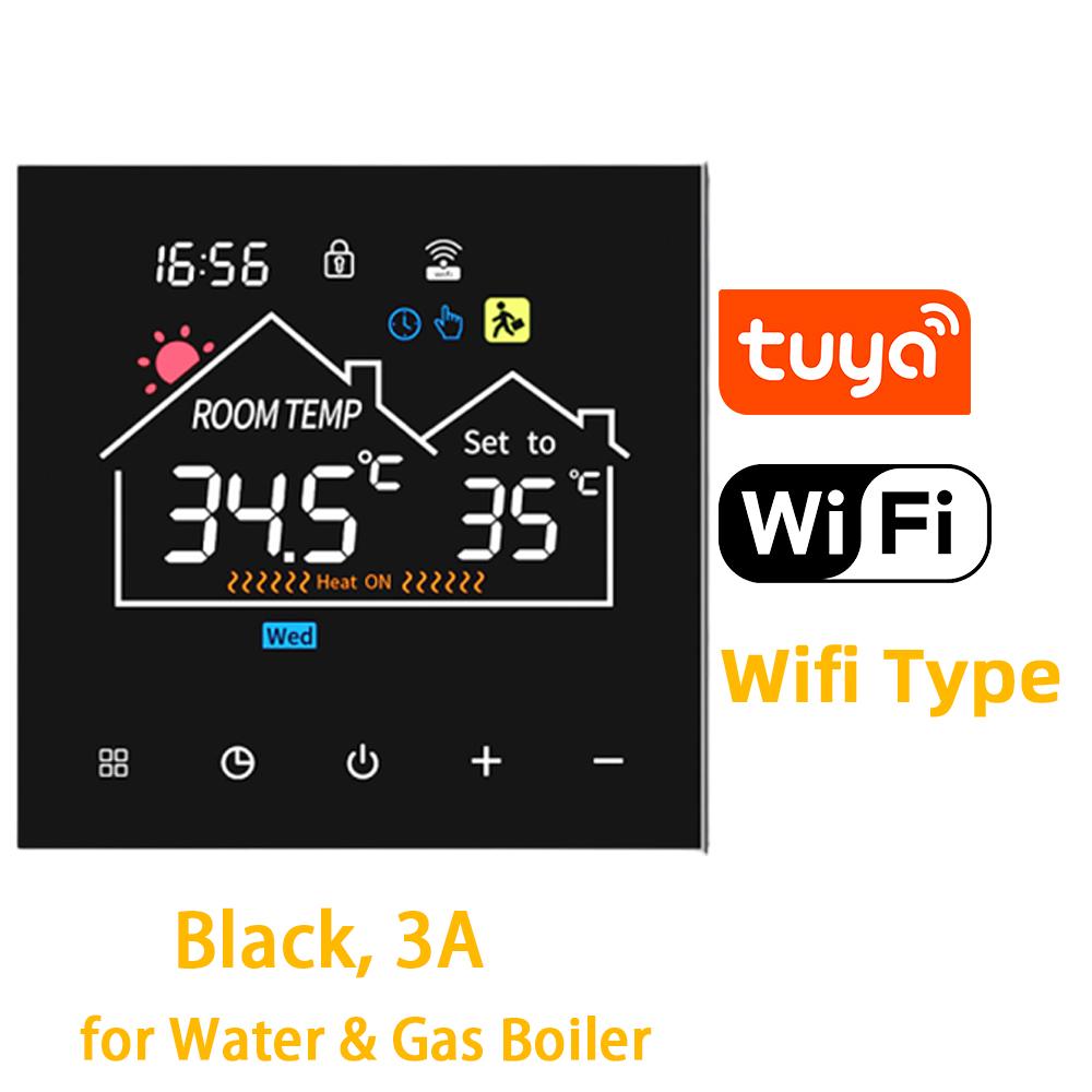 Tuya Smart WIFI Temperature Controller AC90~240V 3A/16A for Electric Underfloor Heating/Water/Gas Boiler Thermostat