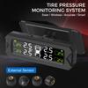 Reifendrucksensor Reifendruckkontrollsystem Solarenergie Auto Sicherheitsalarm Auto TPMS Temperaturwarnung 4 Interne Externe Sensoren