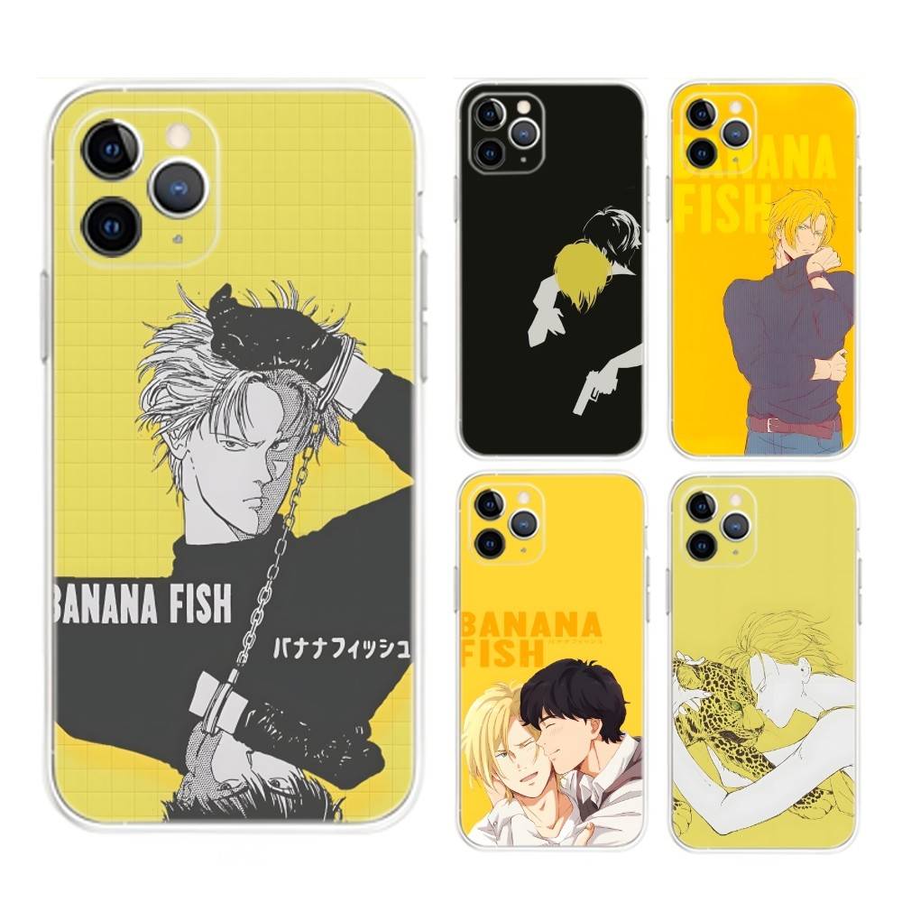 BANANA FISH Ash Okumura Phone Case For iPhone 17,16,15,14,13,12,Mini,11,Pro,Max,Plus,Air,X,XR,XS,8,SE,2020, Transparent Cover