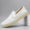 2024 Men Leather Casual Shoes Outdoor Lightweight Flat Fashion Sports Shoes Comfortable Sneakers Luxury Loafers Driving Shoes