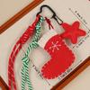 1Pc Christmas Wreath Party Braided Ornaments Mobile Phones Key Accessories Friends Gifts Keyholders Xmas Bag Pendant