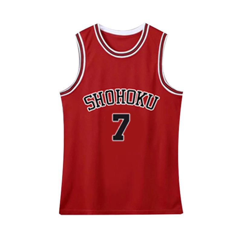 Slam Dunk Classic Jersey Set: Hanamichi Sakuragi #10 & Kaede Rukawa #11 - Customizable Basketball Uniform