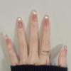 Verlaufende Bernstein-Goldfolie Abnehmbare Nagelsticker - Herbst/Winter-Kollektion
