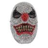 Masque tête de mort incrusté de diamants, masque à diamants colorés, bal masqué, fête d'Halloween
