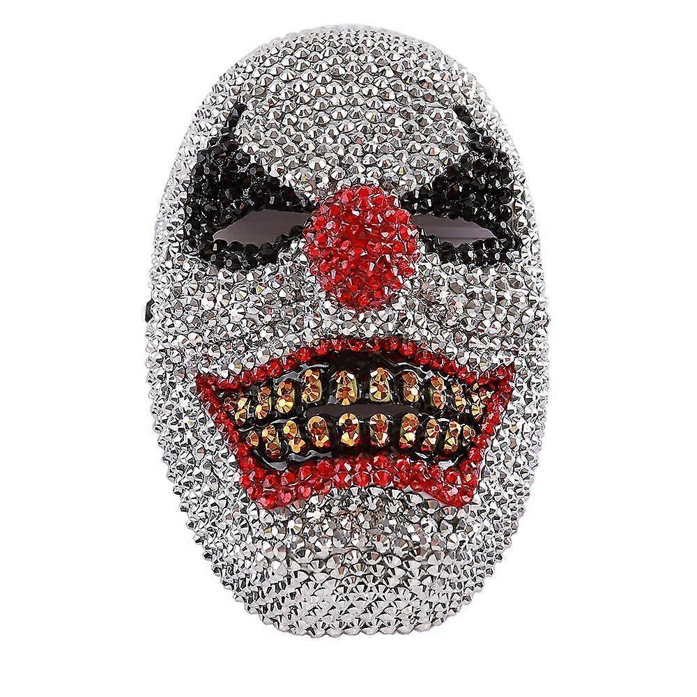Masque tête de mort incrusté de diamants, masque à diamants colorés, bal masqué, fête d'Halloween