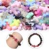 100pcs/lot Cross Shape Acrylic Beads Dual Color Loose Spacer Beads For Jewelry Making DIY Bracelet Necklace Supplies Accessories