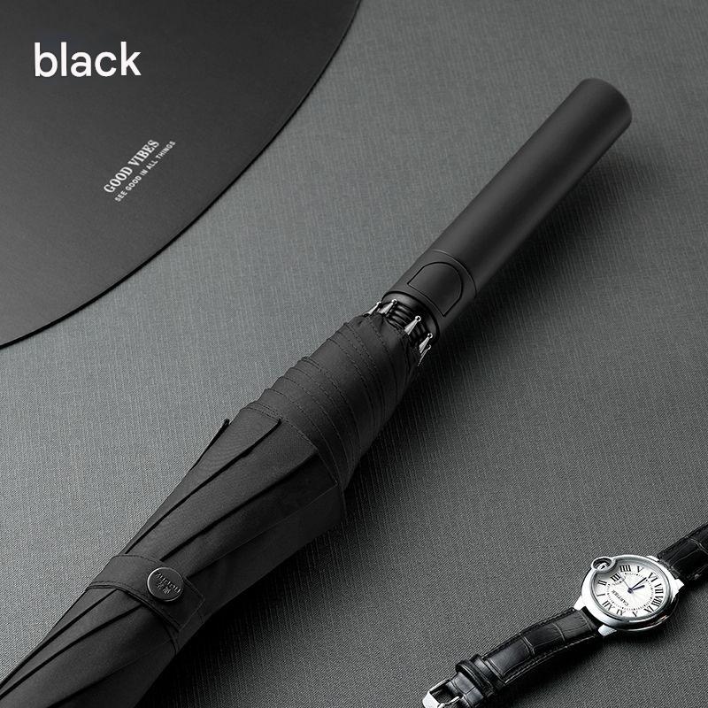 

High-end Business Long Straight Umbrella Fully Automatic Enlarged Thickened Wind and Rain Resistant Business Golf Umbrella чёрный