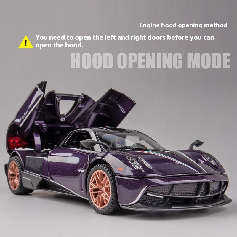 1/32 Scale Pagani Huayra Dinastia Supercar Alloy Diecast Model Car Computer Desktop Ornament High Simulation Model Gift for Friend