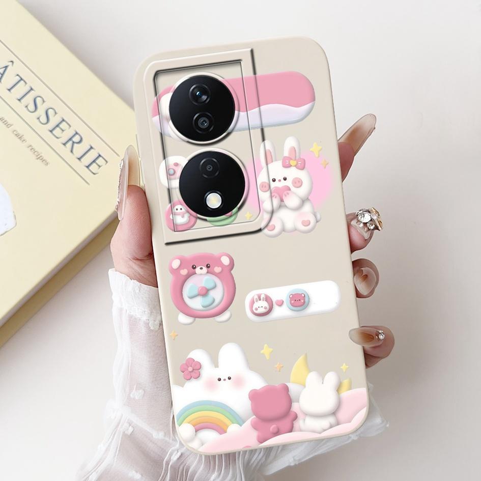 

For Honor X7b Case CLK-LX1 CLK-LX2 CLK-LX3 Cover Cool Fashion Painted Soft Silicone Matte Bumper For Honor X7 X 7B Play 8T Funda Honor X7b
