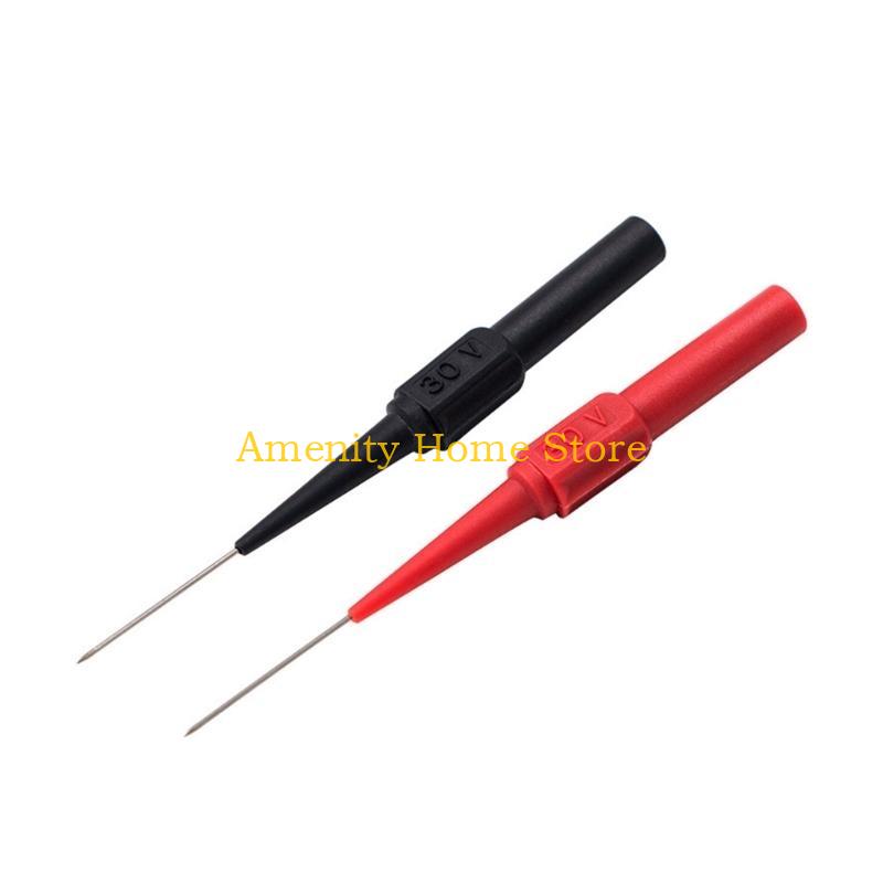 F26C 2/10Pcs Flexible Back Probe Pins 0.7mm Piercing Needle Tip Probes for Car Repairing Electrical Testing