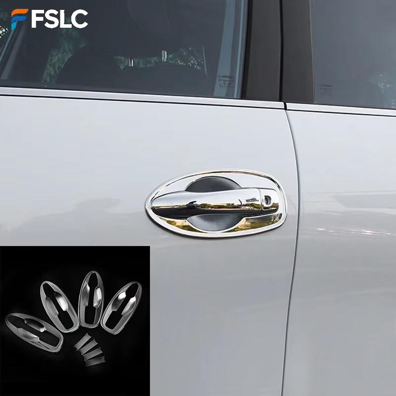 For Renault Kadjar 2015-2017 1Set ABS Chrome Door Handle Bowl Frame Cover Trim Exterior Decoration Cap Car Accessories