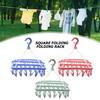 32/16 Clips Folding Clothes Dryer Hanger Children Adults Clothes Dryer Windproof Socks Underwear Drying Rack Organizer Plastic