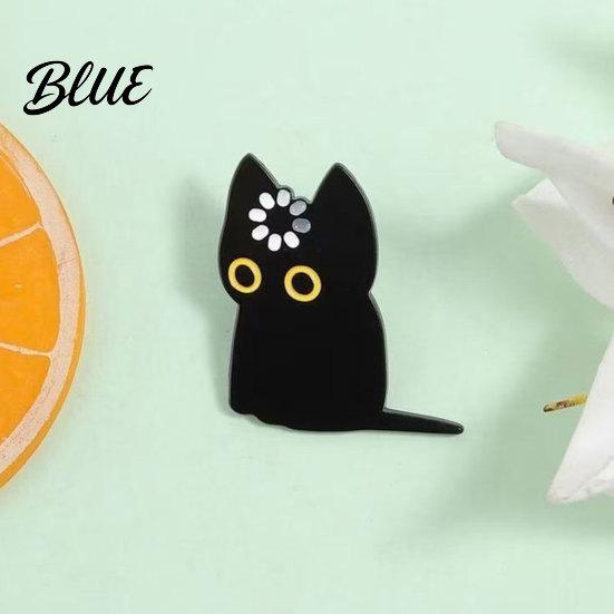 Animal Brooch 2/3Pcs Pin Black Cat Design Lapel Decorative Badge