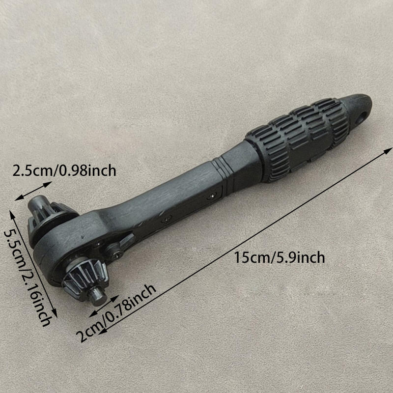 Universal Ratchet Chuck Key Drill Chuck Double Head Ratchet Key Wrench Tool for Tightening Loosening