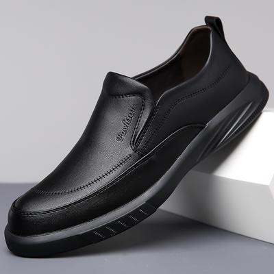 Mode Printemps Automne Mode Cuir Léger Slip-on Plateforme Mocassins pour Hommes Designer Semelle Souple Décontracté Business Chaussures Habillées pour Hommes