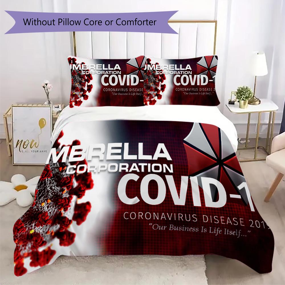The sci-fi game Resident Evil Umbrella Corporation offers soft and comfortable bedding covers and pillowcases for home use (without core) K4