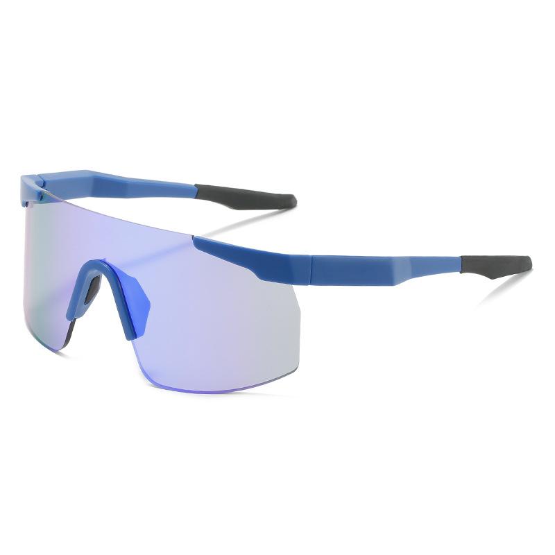 Colorful Bicycle Glasses Men'S Personality Trend One-Piece Sunglasses Outdoor Sports Sunglasses