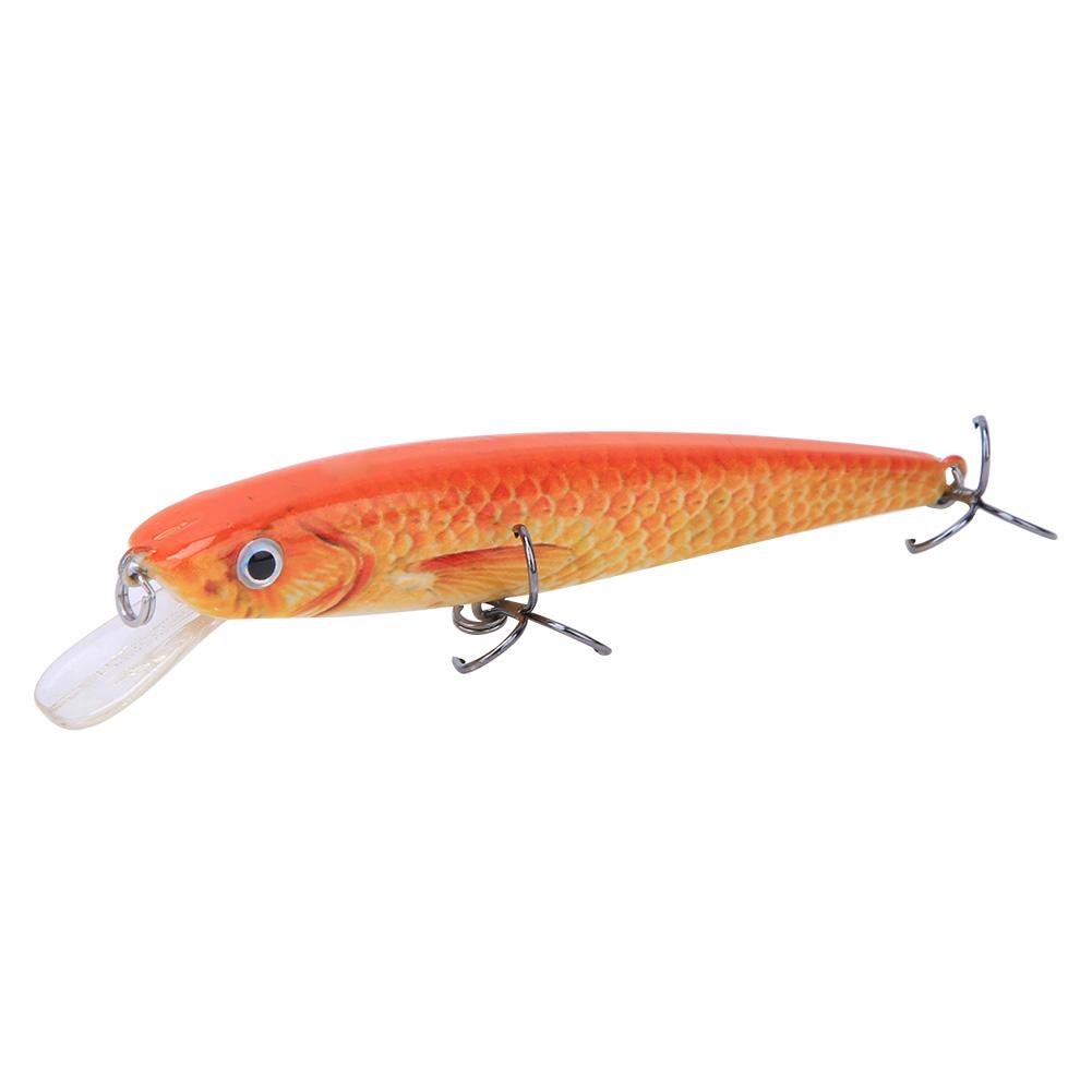 11CM Plastic 3D Fish Eye Minnow Lifelike Artificial Hard Bait Fishing Lures Tackle Accessory