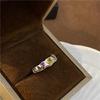 Sparkling Inlaid Zircon Ring Fashion Jewelry Promise Engagement Ring for Women