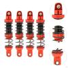 Oil Adjustable Damper Kit with Springs for RC Crawler Car, Compatible 1/10 SCX10 I II III