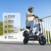 iScooter F3 Electric Scooter 48V 13Ah Battery, 1000W Motor, 50-60KM Range, 10 Inch Pneumatic Tires Foldable Scooter with Seat and Basket