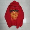 European and American Trendy Brand Sp5der Spider Web Print Hooded Sweater for Men and Women Loose Heavy Fleece Hip Hop Couple Hoodie