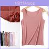 Women's Soft Seamless Ribbed Racer Back Stretch Tank Top For Yoga And Layering
