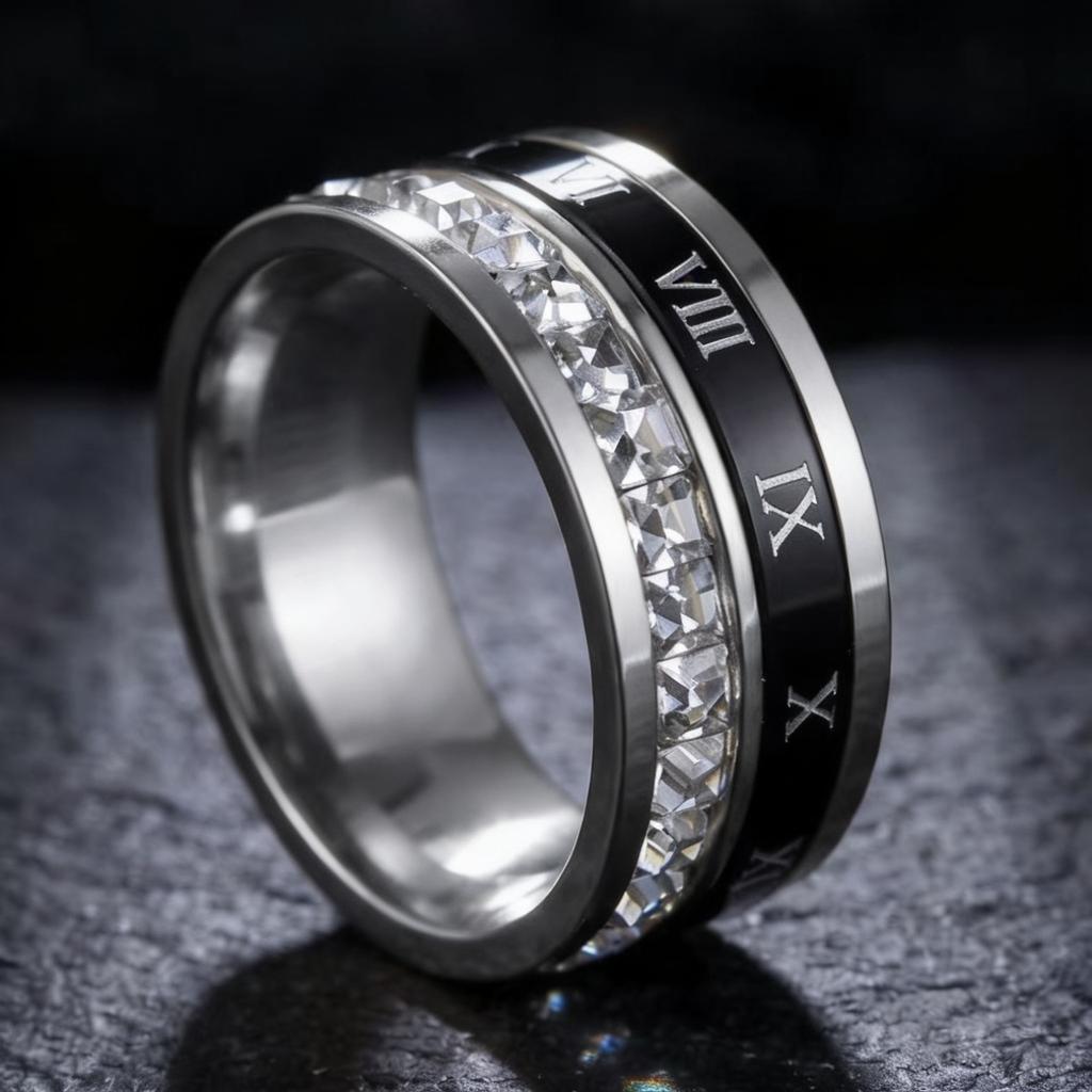 Titanium steel ring, niche and high-end, light luxury, non-fading, cross-border Instagram-style Foever Love