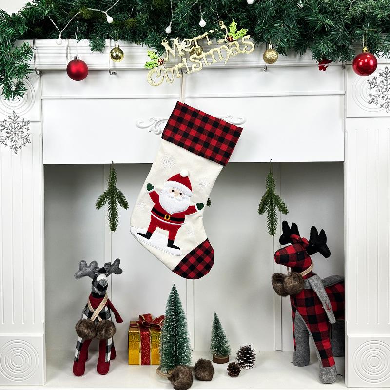 Christmas Socks Gift Bag Christmas Tree Ornaments Snowman Christmas Tree Pendant