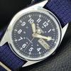 SEIKO 5 AUTOMATIC 6309A VINTAGE REFURBISHED JAPAN MENS BLUE DIAL WATCH a441668-1