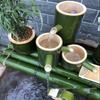 Bamboo Water Fountain: Ceramic Stone Fish Tank with Automatic Circulation, Oxygenation, and Humidification