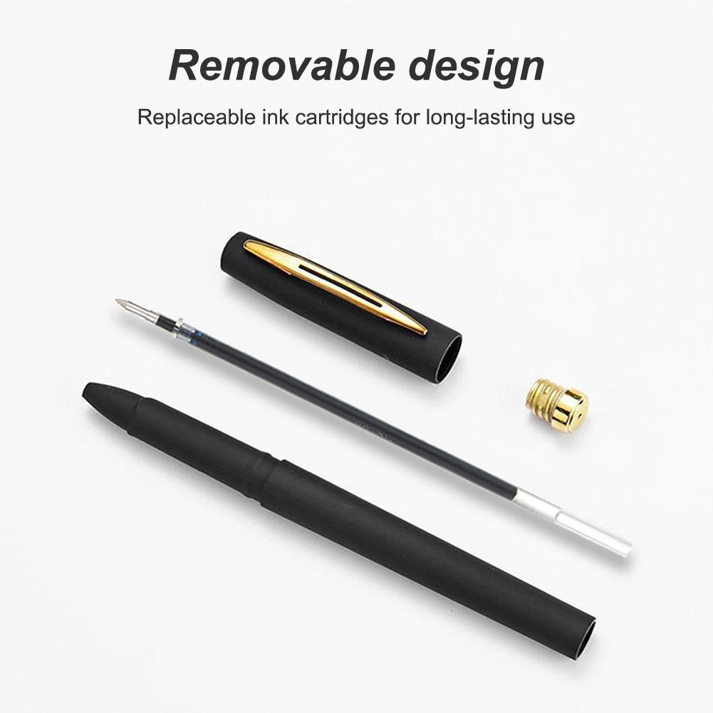 1PCS Gel Pen 0.5mm Smoothing Writing Black Blue Ink Gel Pen Ballpoint Pen School Office Student Writing Stationery Supply