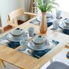 4/6/8PC Light Luxury Marble Patterned Placemat, Heat-Resistant Mat, Dining Table And Restaurant Decoration
