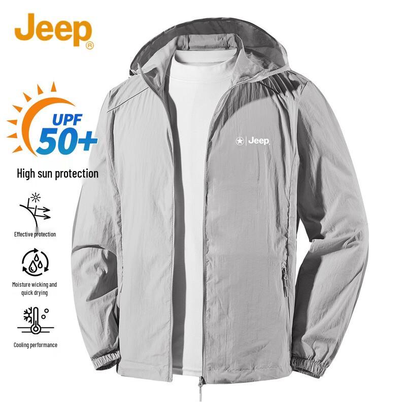 JEEP Men's Hooded UV Protection Jacket