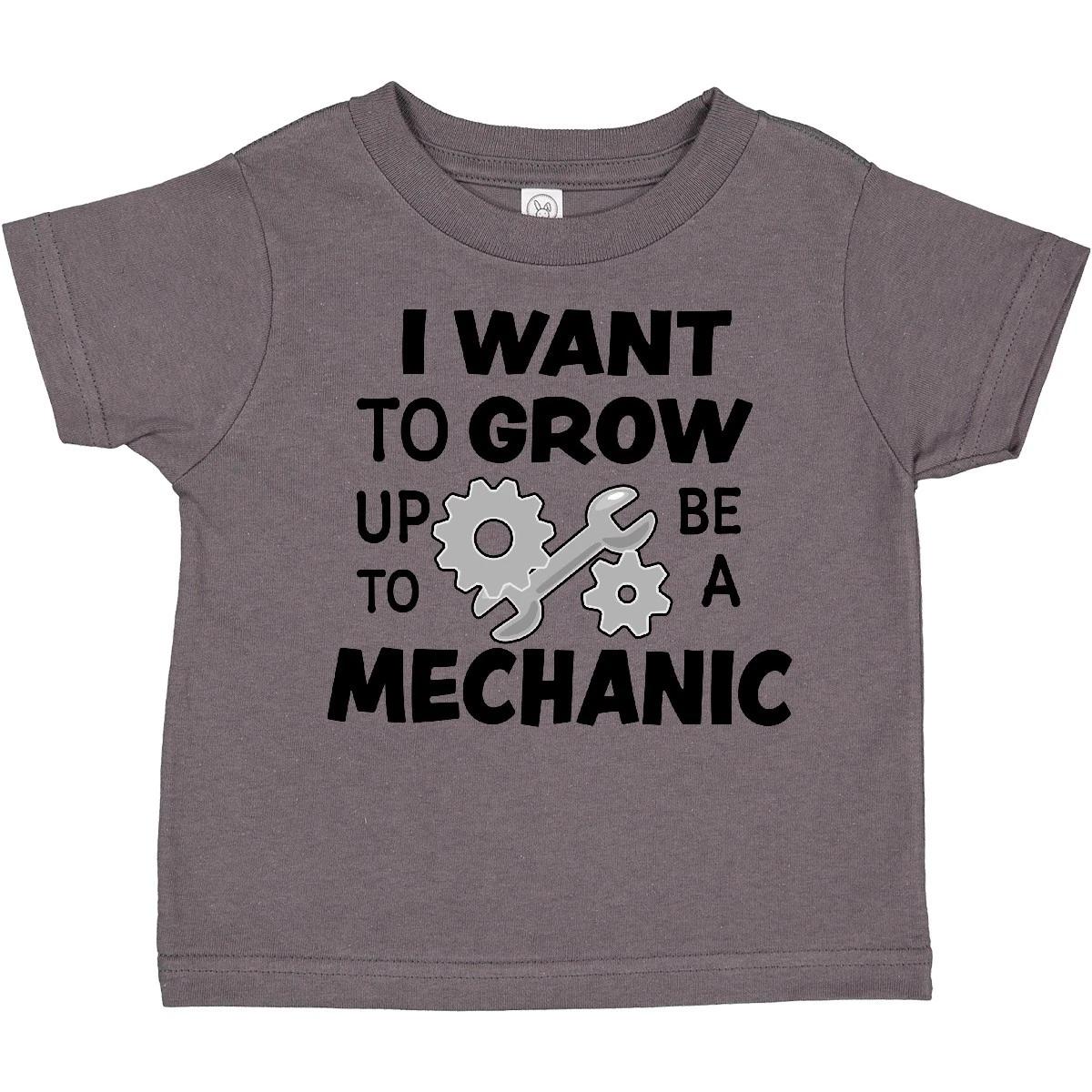 

Inktastic I Want To Grow Up To Be A Mechanic Toddler T-Shirt Children Future Kid 110