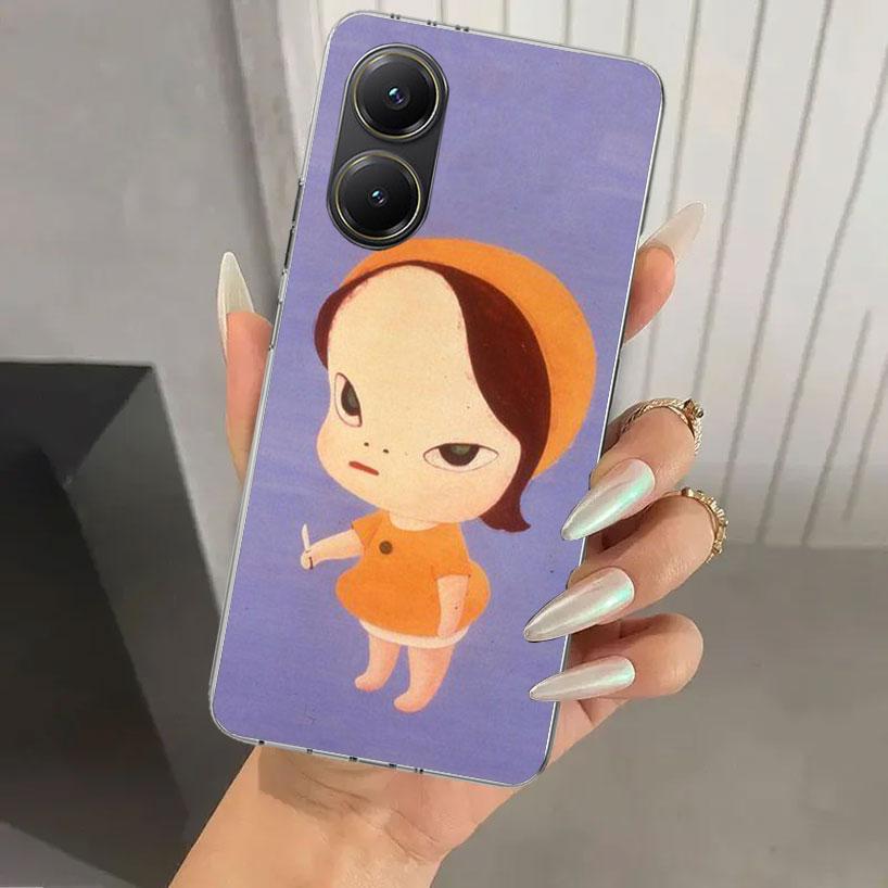 Y-Yoshitomo Nara Phone Case for Xiaomi Poco X5 X6 X7 Pro F7 Ultra M7 Redmi 15 15C 13 13C 12 12C 10 10A 10C 9 9A 9C 9T Shell Poco