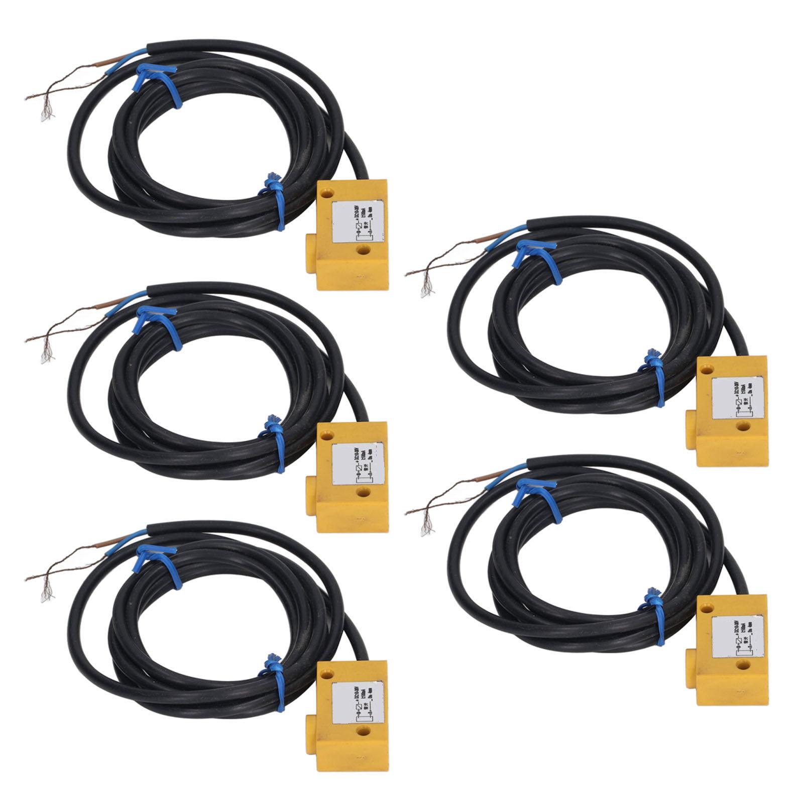 

5шт индуктивный бесконтактный переключатель 2 линии нормально открытый корпус IP65 ABS датчик приближения для промышленности