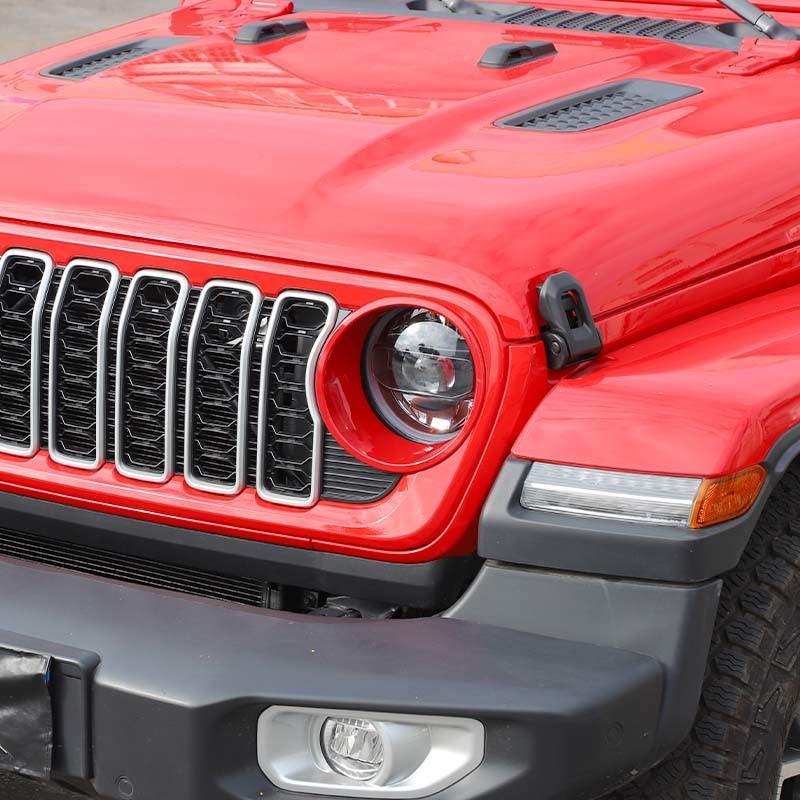 Car Headlight Bezel Decoration Sticker Cover for Jeep Wrangler  Wrangler JL For JT Gladiator 2024 Up Car Interior Accessories