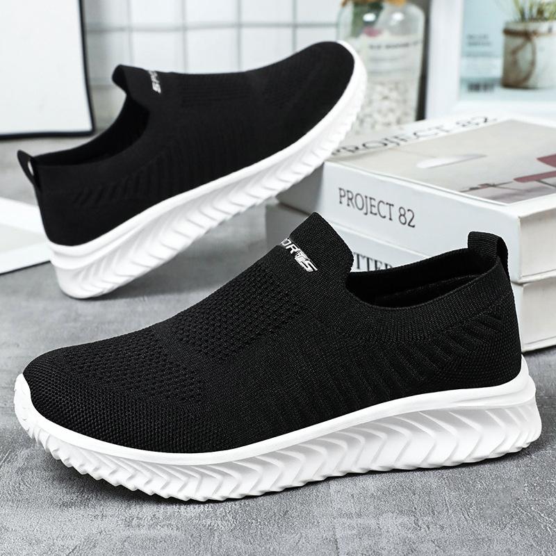 Plus Size Shoes for Women Summer Fashion Breathable Comfortable Slip on Mesh Shoes Non-slip Platform Sneakers Women 36-41