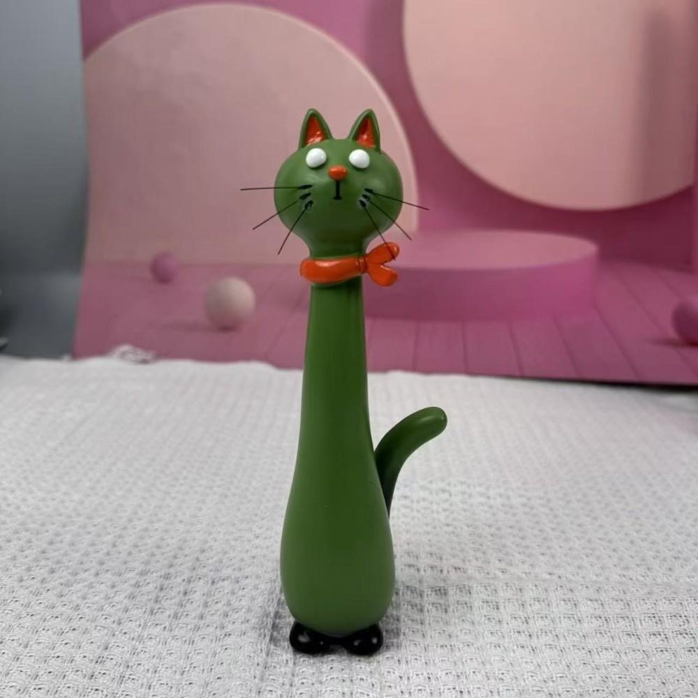 Handcrafted Cat Shaped Flower Planter Cartoon Cat Bud Vase Artistic Plant Pot Ornament Bedroom