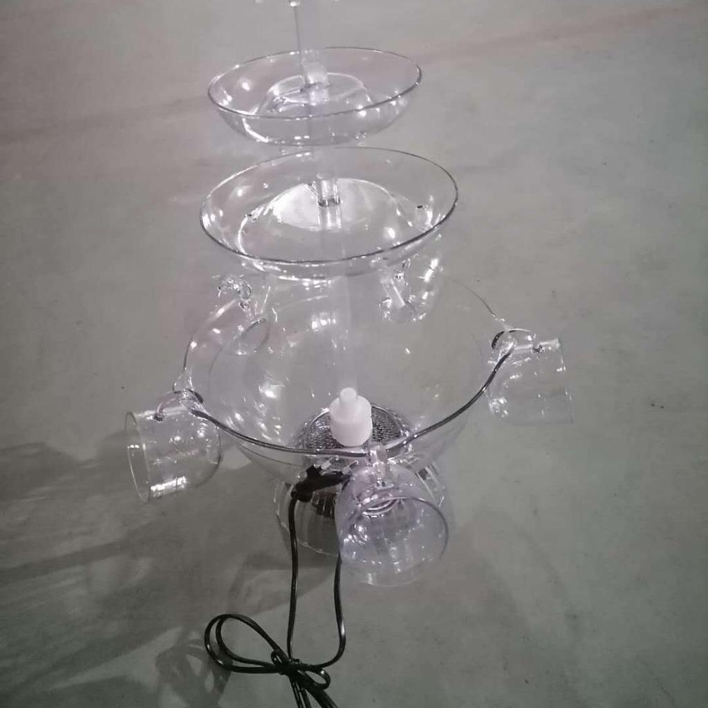 5-Tier Red Wine Fountain for Party & Tasting Events - Fits US, EU & UK Plugs