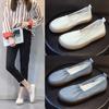 New Nurse Maternity Shoes Ox Tendon Soft-soled Shoes Loafers Flat Grandma Shoes