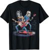 D19 Skeleton Playing Guitar Rock Band Black Crowes Music T-Shirt