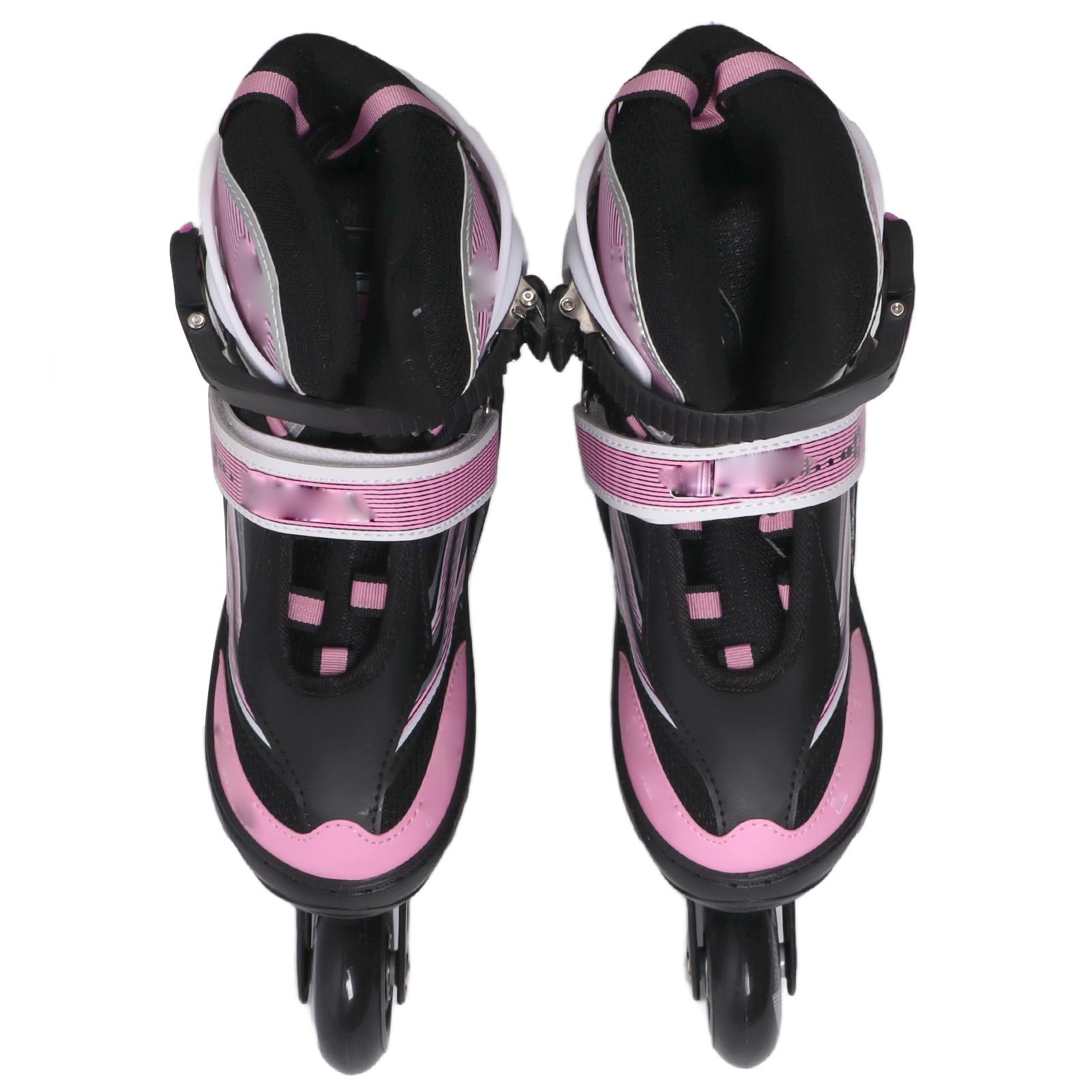 

Inline Skates Pink M Roller Blades Adjustable PU Mesh Stable Slide Roller Skates for Girl Boy Teen