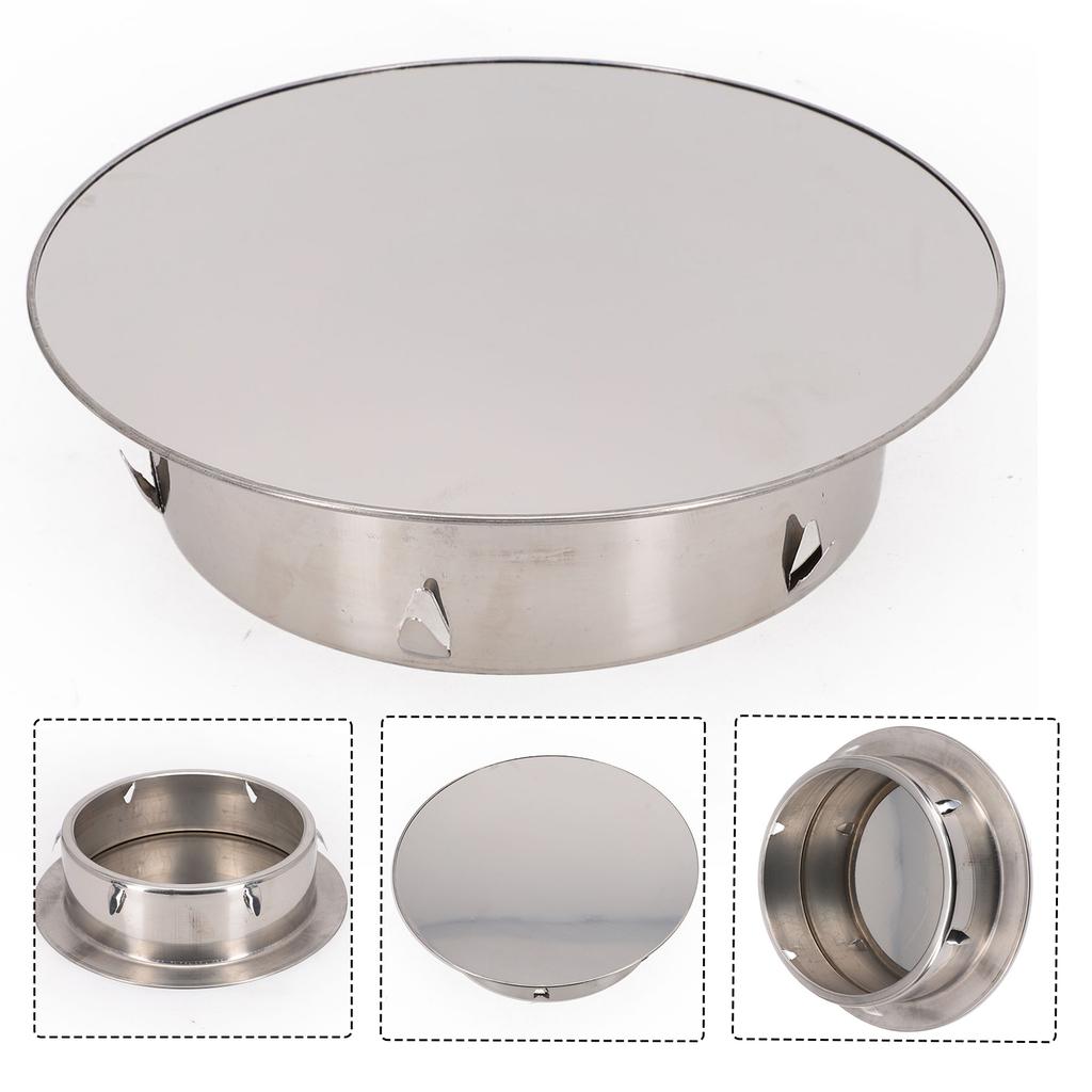 Chimney Hole Lid Stove Pipe Cover Inner Cover Stainless Steel Stove Pipe Ventilation Ducts Wall Air Outlet Proof
