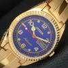 VINTAGE REFURBISHED CITIZEN AUTOMATIC 8200 JAPAN MENS BLUE DIAL WATCH A445367-1