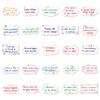 Inspirational English Slogan Stickers - 100 Sheets for Laptop, Suitcase, Car, and Fridge Decor.