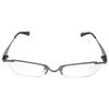 Nagoya Optical Co., Ltd. Stylish and fashionable reading glasses for men: Metal frame, semi-rimless design, MM-01 (Gray (wide), 3.00)