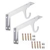 1/2Pcs Support Frame Heavy Duty Industrial Shelf Brackets Steel Wall Shelf Support