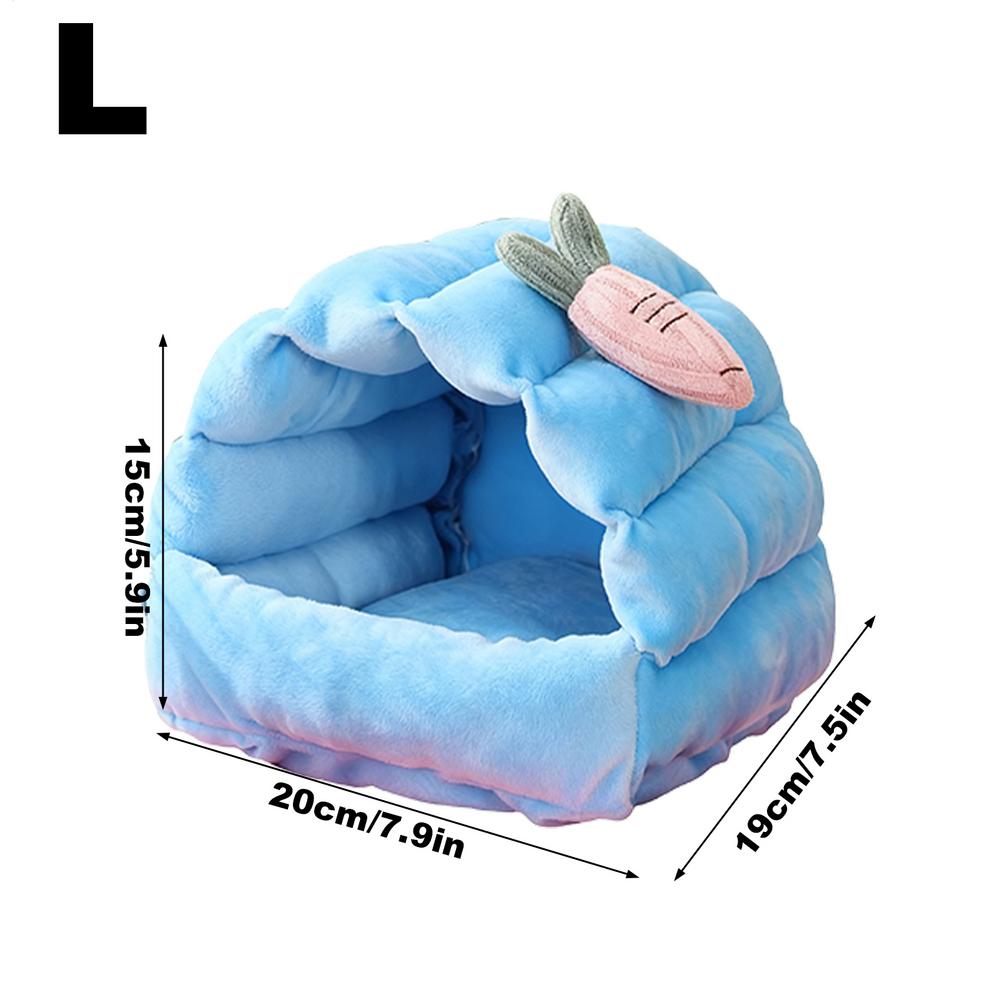 Gerbil House Warm Nest Chew-proof Enrichment Small Hamster House For Bunny Pet Ferret Animal Chinchilla Squirrel Birds Winter
